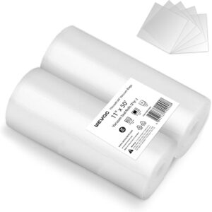 Vacuum Sealer Rolls, 2 Pack-Ideal for Food Storage